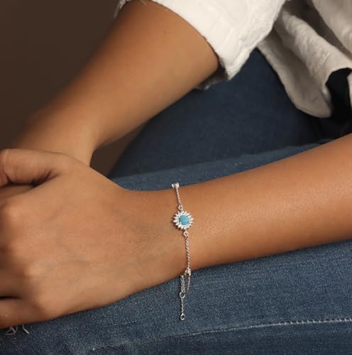 LeCalla 925 Sterling Silver CZ Station Bracelet Lightweight Classic Italian Pearl Zirconia Bracelet for Women Mom Grandma Sisters2