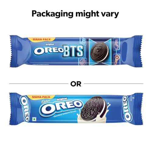 Image of Cadbury Oreo Vanilla Flavour Creme Sandwich Biscuit, 125.25 g (Maybe vary)