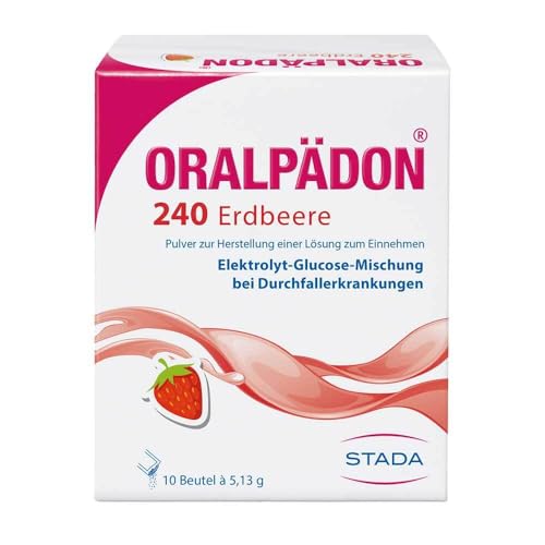 Oralpädon 240 Erdbeere Pulver, 10 St. Beutel