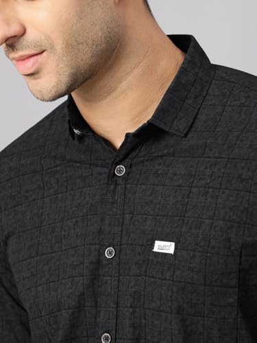 Image of Majestic Man Stylish Geomatric Print Casual Shirt - Pure Cotton| Full Sleeve | Trendy & Comfortable