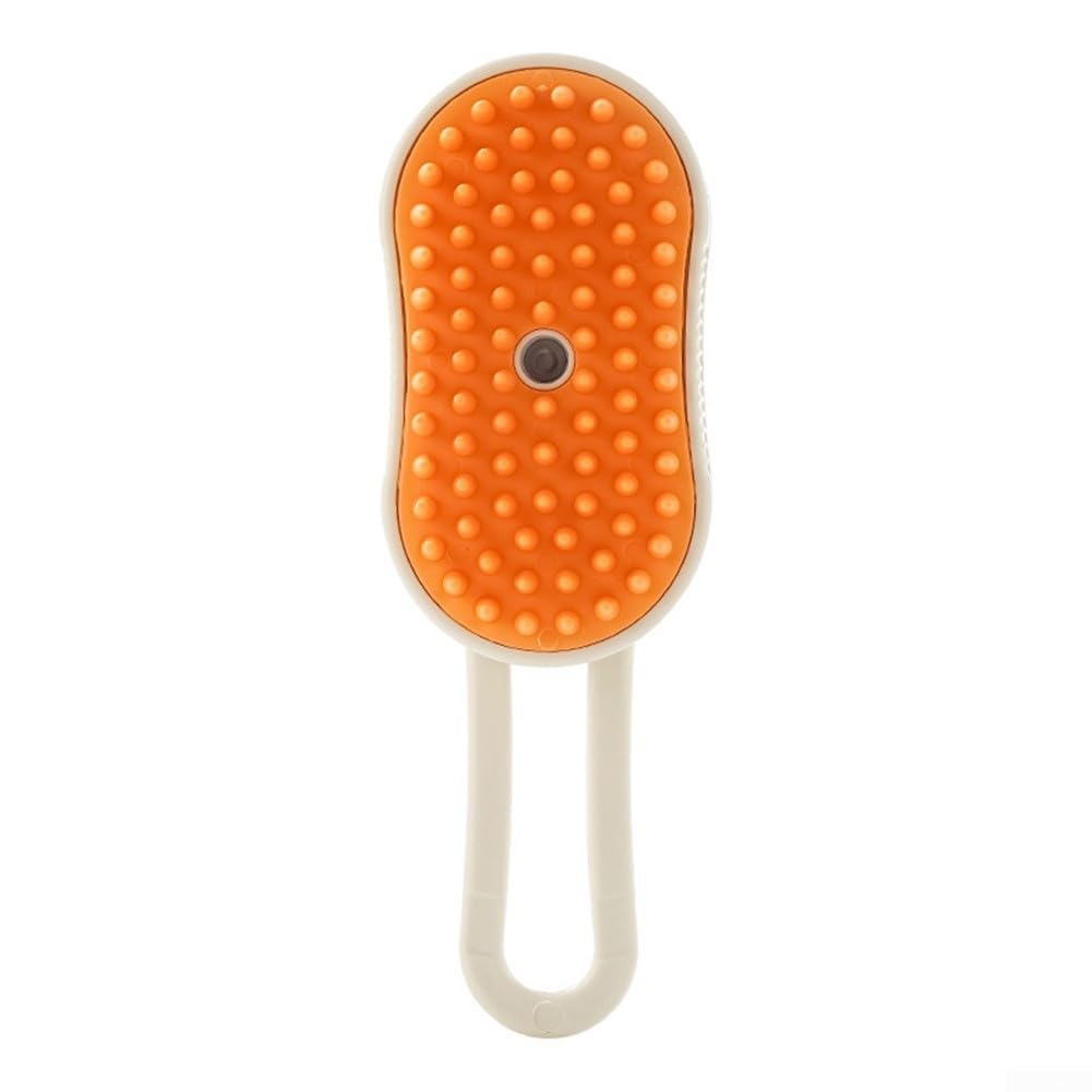Cepillo de vapor 3 en 1 para gatos para aseo, masaje, 3 en 1 | 3 funciones en una, para que la tecnología de vapor se relaje, reduce el desprendimiento, modo de masaje, aseo eficiente