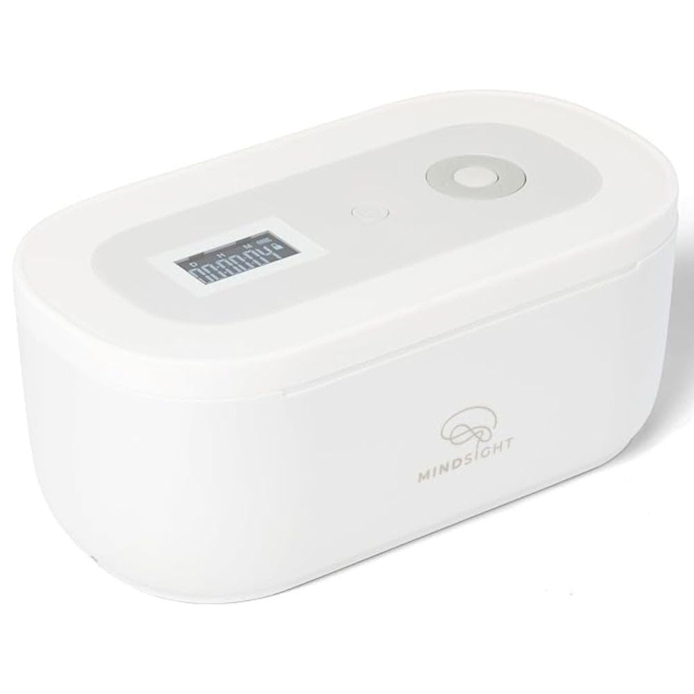 Mindsight Timed Lock Box | Unplug from Phones, Video Games, Social Media, Snacks & Cravings | 3 Modes based on Willpower | Easy to Use | Out of Sight ~ Out of Mind | Boost Your Mental Wellness