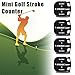 HOMMDECO 4PCS Mini Golf Score Counter One Touch Reset Golf Stroke Counter Portable Golf Stroke Score Count for 2 Players 0-9 Rotating Numbers Press Scoring,Black​
