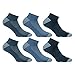 Produktbild Lonsdale Sneaker Tech 6 Paar ideale Socken für Trekking, Rennen, Tennis, Radfahren, ausgezeichnete Baumwollqualität (Blau, Jeans, Denim, 39-42)