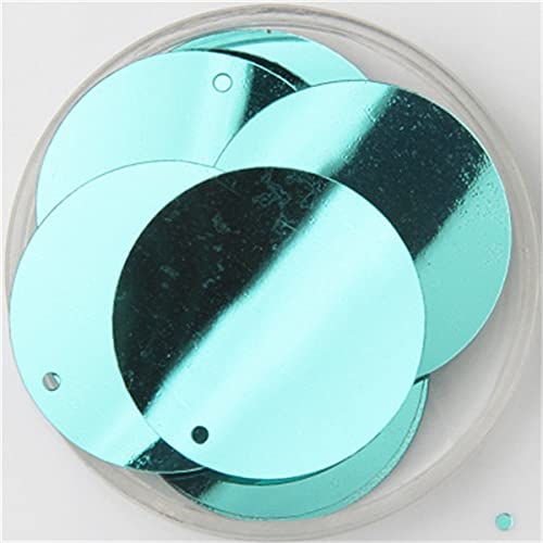 Pailletten 40 Mm Rund Mit Loch - 50 Stück Silber, Bastelzubehör Für Nähen & DIY