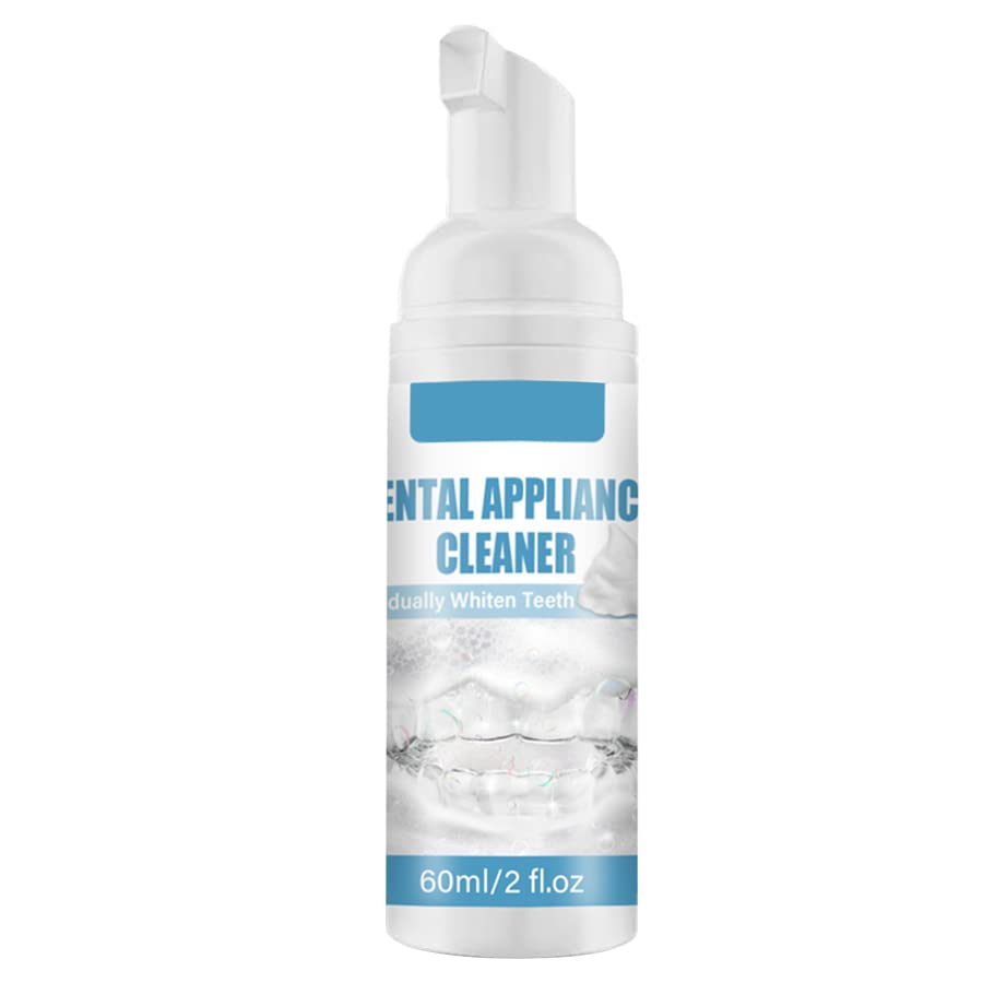 Retainer Cleaner Aligner Cleaner 60ml Clear Retainer Cleaner Breath Freshener Teeth Aligner Foam Whitening Foam for Aligners Clear Retainer Mouth Guards