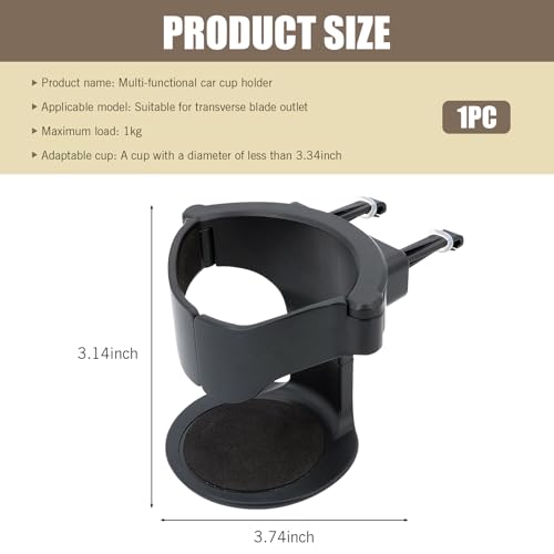 Support de voiture Eratus pour grille d'aération 9,5x8 cm avec support ABS