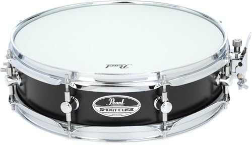 Pearl Short Fuse Drum 13x3.5 Black Steel Piccolo Snare (SFS1335B)