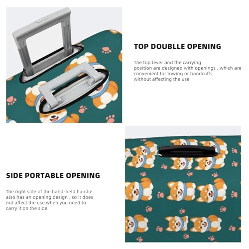 Luggage Cover Protector - Cute Puppy Paw Print Suitcase Covers for Luggage Fit 22-24 Inch Suitcase4