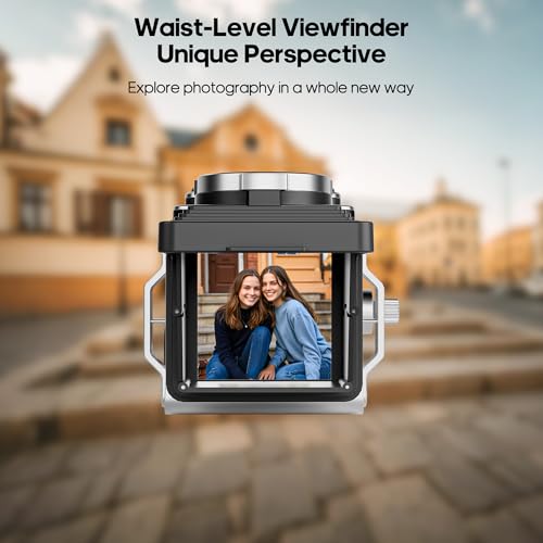 Image of Chuzhao Mini Retro Digital Camera - Vintage TLR Style Compact SLR Digital Camera with Auto Focus, 16GB SD Card for Beginners, Teenagers, Children and Adults