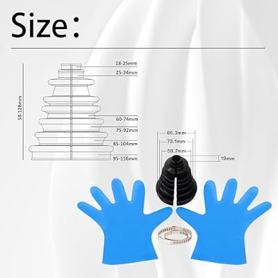 XTPTFABS CVS18 Universal Split Constant Velocity Gaiter, Universal CV Boot Kit Split Joint Gaiter Stretchable Replacement Car Auto Parts