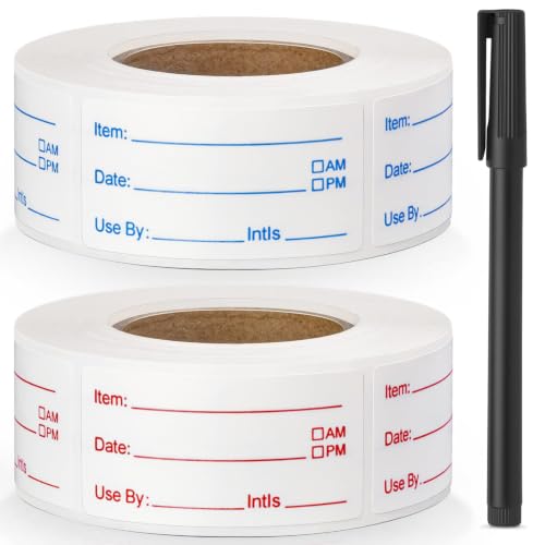 1000-Piece Removable Food Labels