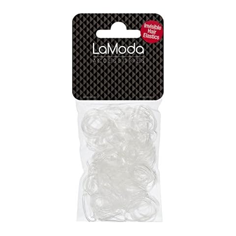 LaModa Small Clear Rubber Ponytail Bands Cover