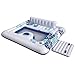 Produktbild Aufblasbare 5-6 Personen Pool Float, extra große Schwimmliege für Pool oder See, Tropical Breeze Inflatable Floating Island, Lazy River Float