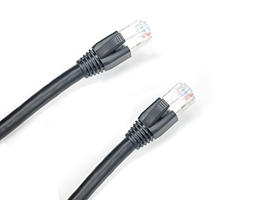 Elite Core SUPERCAT5 | Ultra-Durable Shielded Tactical CAT5E | Booted RJ45 Connectors | 125' ft, 125-ft (SUPERCAT5E-S-RR-125)