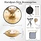 BIILOYY Handpan Instrument 440 Hz,9 Töne 22 Zoll Handpan Drum,Hand Pan in d-Moll,Gold Performer Zungentrommel mit Tasche,Schlägel,Ständer,für Anfänger,Profis,Musiktherapie (Gold, 9 Töne 440 Hz)