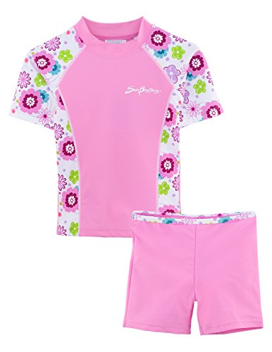 Image of Girls Fitted Swim Set 12 mos-12 yrs, UPF 50+ Sun Protection