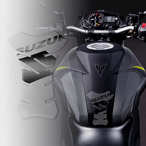 4R Quattroerre.it 18082 Tankpad 3D Motorrad Tankschutz Suzuki, Transparent, 13 x 19 cm