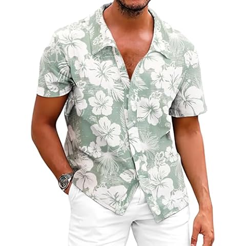 Fastkoala Chemise Hawaïenne à Fleurs Cover