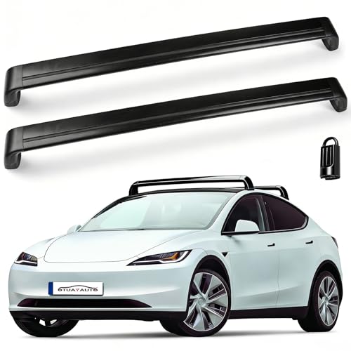 OTUAYAUTO Roof Rack Cross Bars - Compatible with Tesla Model Y 2020-2026, Aluminum 220lbs Crossbars...