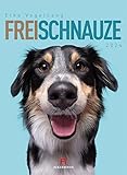 Frei Schnauze - Elke Vogelsang Kalender 2024, Wandkalender im Hochformat (33x45 cm) - Tierkalender / Hundekalender - Elke Vogelsang 