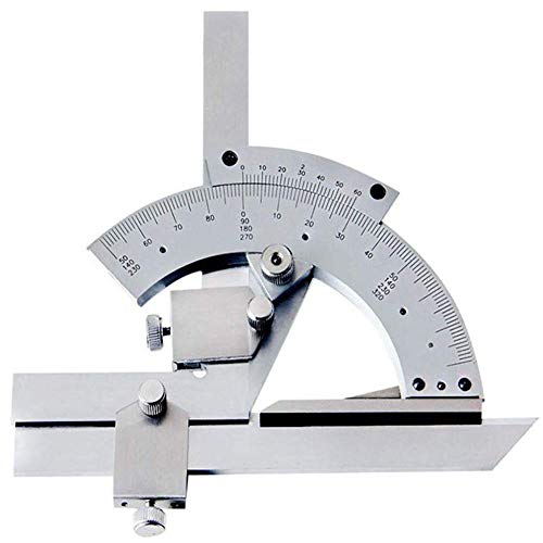 Nonius-Winkelmesser,0-320° Universal-Winkelmesssucher Mit Aufbewahrungsbox,Lineal Aus Kohlenstoffstahl Für Die Messung Von Innen- Und Außenbereichen
