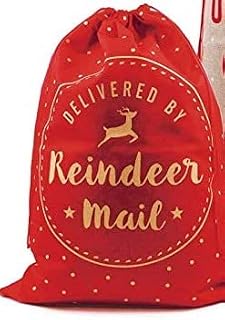 Giant Christmas Santa Sack Stocking Extra Large Red Father Xmas Gift Present Bag (Super Jumbo Sack Red)