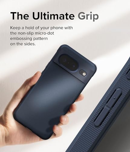 Image of Ringke Onyx for Google Pixel 8 Case [Feels Good in The Hand] Oil & Dirt Resistant, Enhanced Camera Lens Protection, Comfortable Grip, Non-Slip, Lightweight Cover - Navy