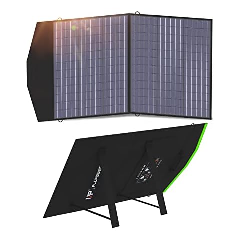 ALLPOWERS Foldable Solar Panel 100W, Portable Solar Panel kit, Foldable Solar Charger for Portable Power Station, Solar Generator Camping, Laptops, Outdoor, Camping, RV, Motorhome, Balcony, Garden Cover