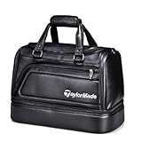 Qobvoeh ボストンバッグや、衣類バッグ、ゴルフバッグ、二重層、防水性、男性と女性向け (ブラック) [並行輸入品]