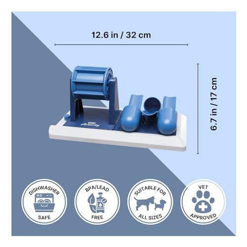 Image of TRIXIE Vario Poker Box 2 Dog Activity Interactive Toy, Level 2 Food Puzzle Game, Brain Teasing Treat Dispenser, IQ and Mental Development Toy for Smart Dogs, Enrichment Toy for Boredom Busting