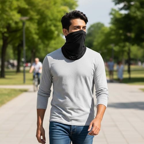 Image of Bandana UV Protected, Face Mask, Face Cover, Neck Gaiter, Dust Protection for Men and Women, Sweat Absorbing, Sun & Dust Protection