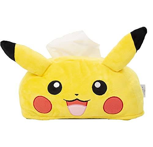 MORIPiLO モリシタ ティッシュケース ポケモン ピカチュウ イエロー 約25cm ふわふわ素材 ぬいぐるみカバー キャラクターグッズ ポケットモンスター 4620301