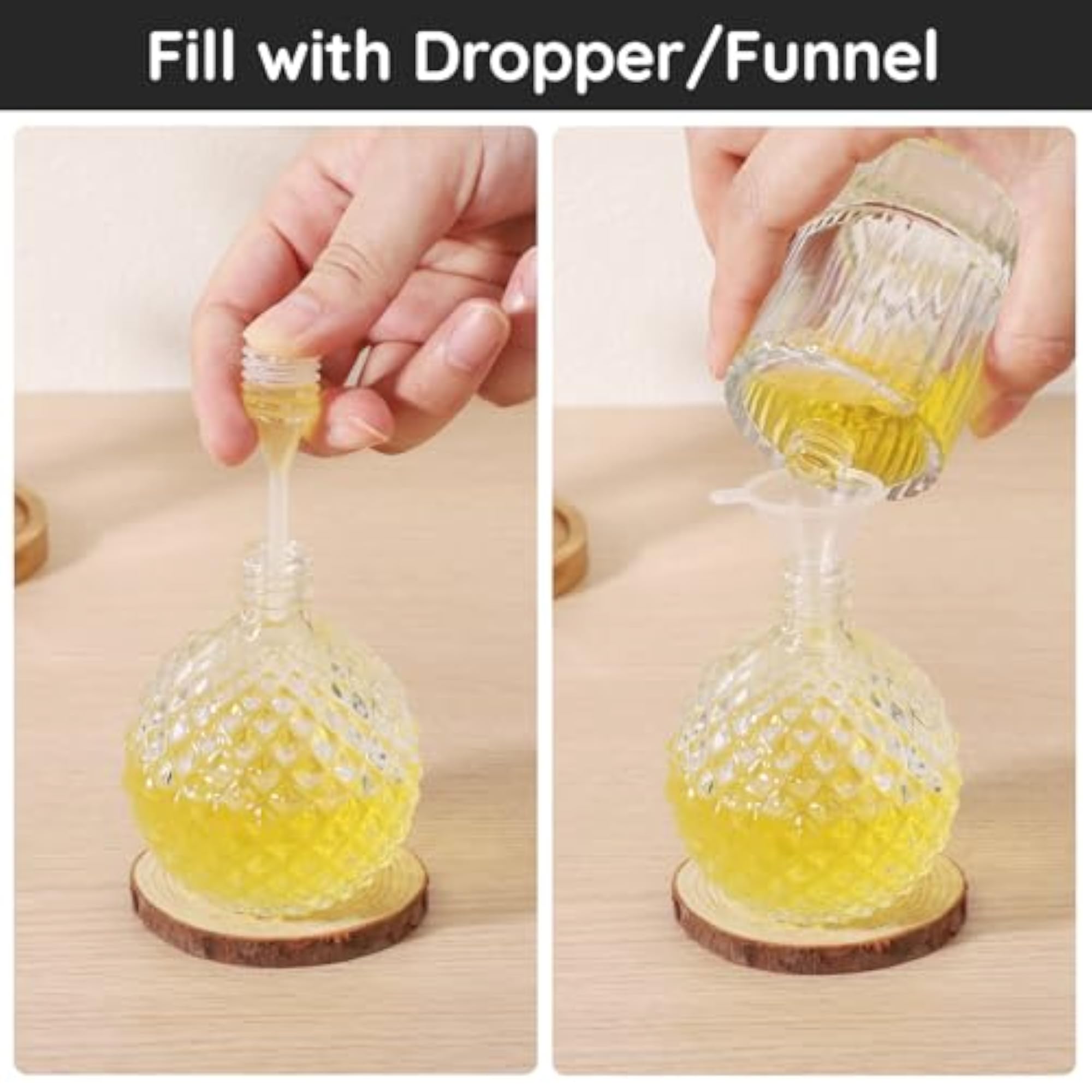 8pcs Plastic Clear Perfume Dispenser Transfer Tool Set