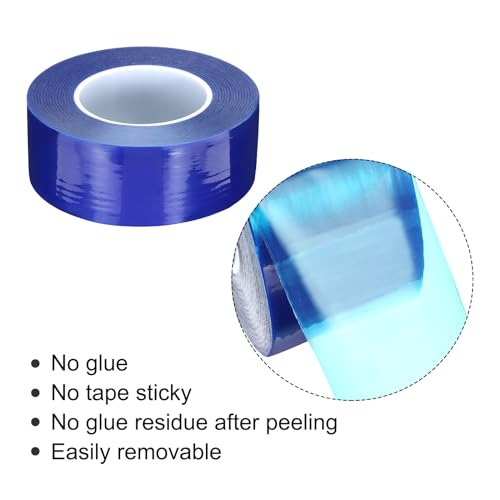 Image of MECCANIXITY Removable Protective Film Tape, 2 Inch x 656 Ft Surface Protective Scratch Film Tape Roll for Furniture, Electrical Appliances, Blue