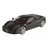 Ready Made Hotwheels Elite 1: 43 Ferrari 458 Italia matt spritzgußmodell (schwarz)