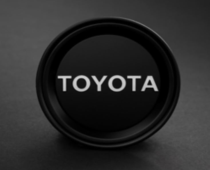 Toyota Genuine TRD Black Wheel Center Cap, Silver Letters, for 2022+ Tundra, 2024+ Land Cruiser, Tacoma, 2025+ 4Runner