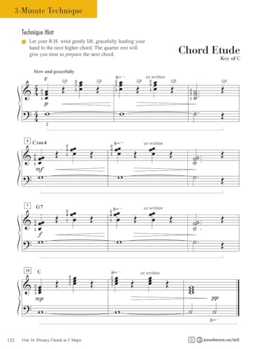 How To Play Piano Chords For Beginners 33 Adult Piano Adventures: All in One Course - Book 1 | Faber Beginner Method Piano Book for Adults with Chords and Music Notation | Piano Sheet Music and Theory for Self Learners With Digital Audio #5