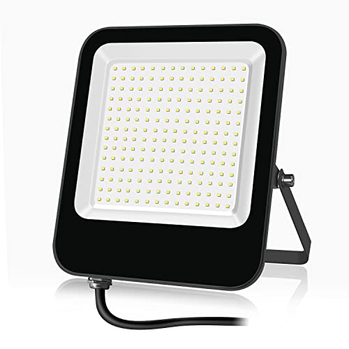 Tayire LED Strahler Außen, 150W LED Strahler Flutlicht Superhell 15000LM LED Scheiwerfer, 6500K Kaltweiß Fluter Außenstrahler IP65 Wasserfest Aussenstrahler für Hinterhof, Auffahrt, Garage, Garten Cover