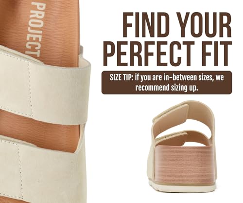 Image of Project Cloud 100% Genuine Leather Platform Sandals Women Footwear-Beach Essentials Summer Wedges with Plush and Soft Insole-Non Slip & Lightweight Wedge Sandals For Women 2026