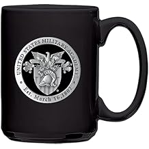 Heritage Pewter US Military Academy West Point Crest 15 Ounce Coffee Mug | Mug for Coffee, Beverages | Intricately Crafted Metal Pewter Alma Mater Inlay