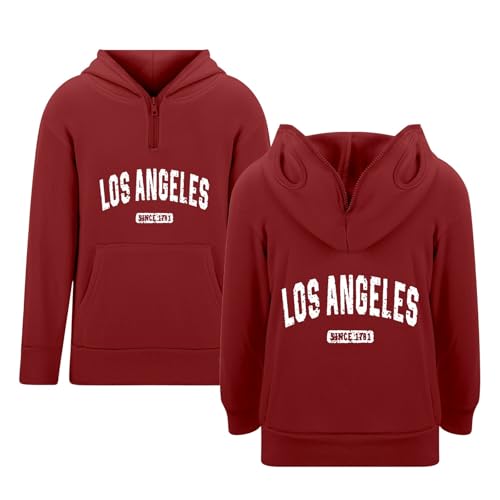 Boys Hoodies & Sweatshirts Pullover Zip Up Hoodie with Pockets for Casual School and Outdoor Activities Letter