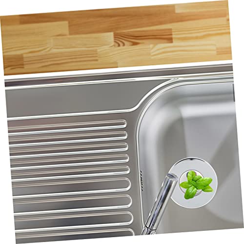 Tapón y colador de desagüe de cobre con pulsador para baño y cocina miniatura 5