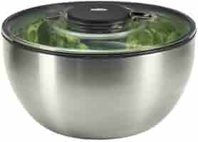 新品　OXO サラダスピナー　ステンレス OXO Stainless Steel Salad Spinner / オクソー サラダスピナー