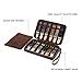 Contacts Watch Band Case Leather Travel 12 Slot Watches Bands Box for Men Watches Strap Holder Storage Organizer Compatible with Most Watch Bands