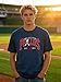 Men’s Baseball Graphic T-Shirt Casual Short SleeveBaseball Fan Sport Tee Summer Top Deep Blue