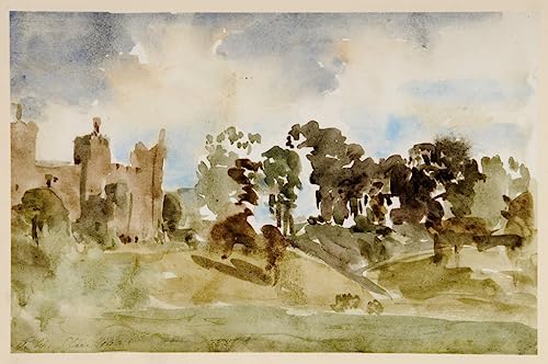 Impression d'Art Mural Tableau Paysage d'Arbres Vintage Poster Géant 60x90cm Décoration Murale