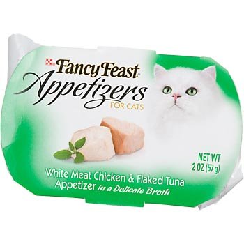Fancy Feast White Meat Chicken & Flaked Tuna Appetizer in a Delicate Broth