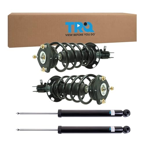 Image of TRQ Front and Rear Complete Strut Assembly & Shock Absorber Kit Complete Strut & Coil Spring Assembly Compatible with 2014-2016 Mazda CX-5