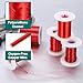 MECCANIXITY 42 AWG Magnet Wire, 42 Gauge Enameled Copper Wire, 1 Lb Magnetic Coil Wire for Transformer, Motor, Electric, 155C(311F)